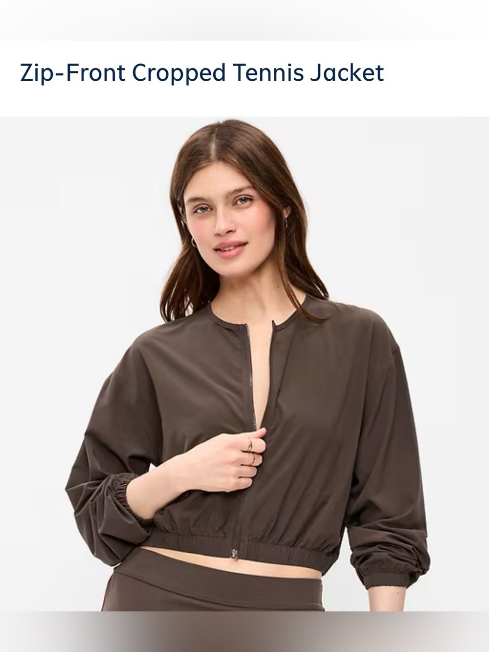 Old Navy cropped tennis jacket , NWT sz tsp